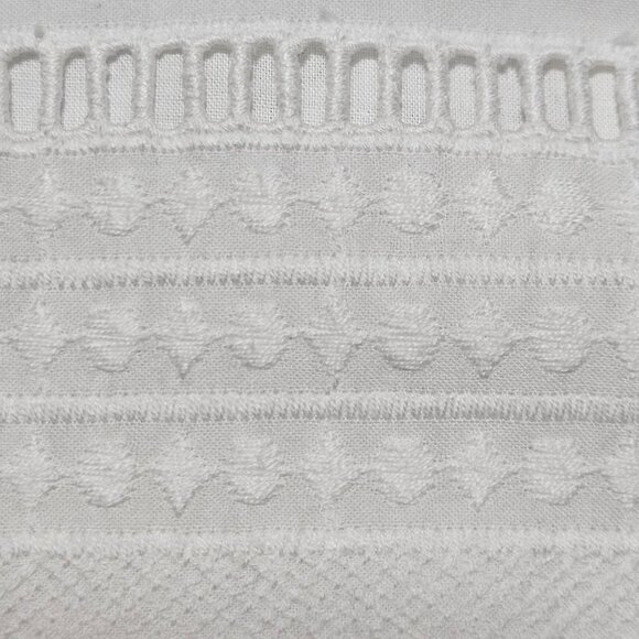 J. Crew Womens White Textured Bell Sleeve Dress Size 4 Cotton - Picture 4 of 16